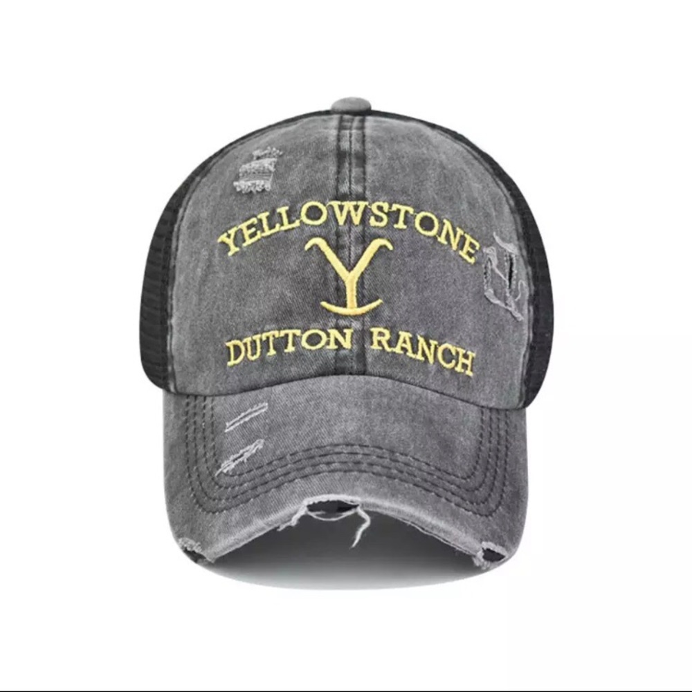 Black-Ladies Distressed Cap